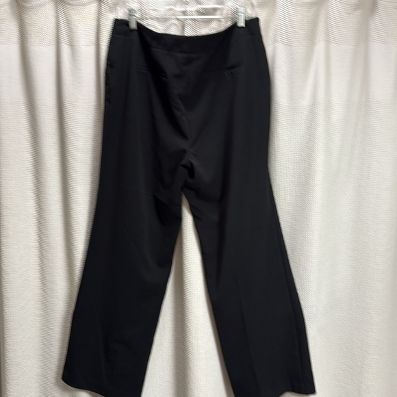 Chicos Wide leg Pant Black classic Work business professional SZ 2 SHORT/L 12 - Picture 3 of 6